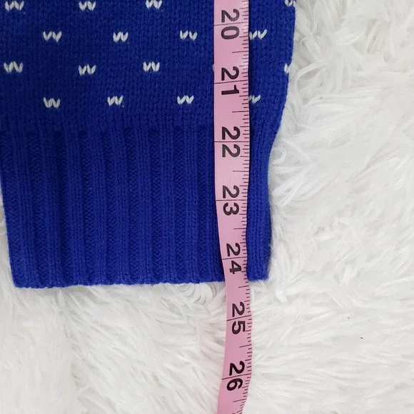 POL blue winter holiday sweater size large - Picture 11 of 12